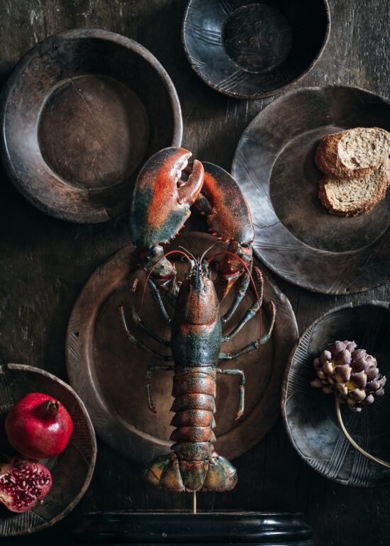 Stilleven fotografie met kreeft. Copyright Inge van Beekum